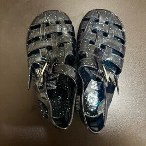 Gap Baby Navy Glitter Fisherman Jelly Sandals. New, Size 7. Baby/ Toddler